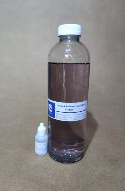 Resina Poliéster Cristal de baixa viscosidade 1kg