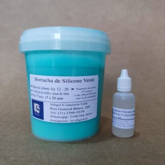 Borracha de Silicone Verde para Moldes