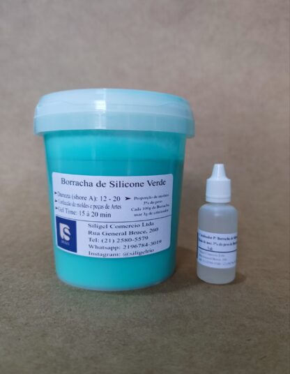 Borracha de Silicone Verde para Moldes