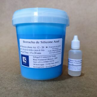 Borracha de Silicone Azul para Moldes