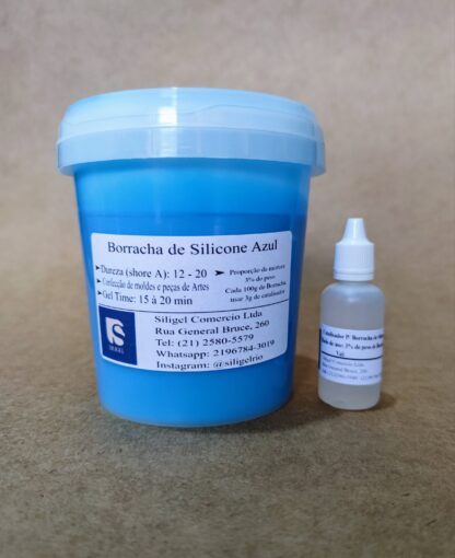 Borracha de Silicone Azul para Moldes